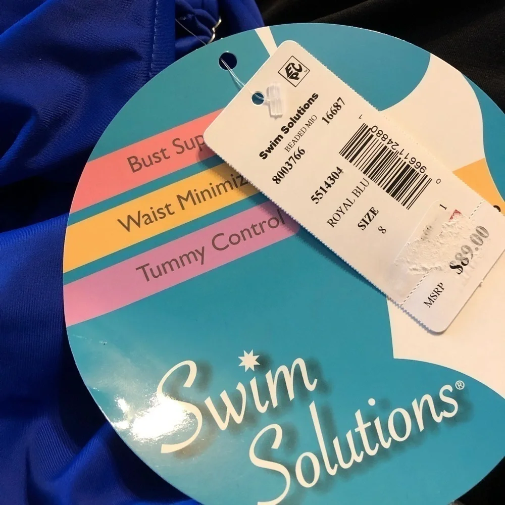 SWIM Solutions Tummy Control One Piece Swimsuit - Picture 4 of 6